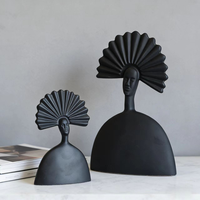 Figurine de chef Art Déco en résine, artisanat, motif scénique, forme irrégulière, décoration d'intérieur, article de luxe pour anniversaire