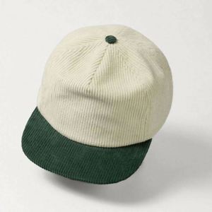 Gorra de Pana de 5 Paneles, Estilo Urbano, Vintage, Bicolor, con Letras, Visera Plana, Parte Superior Suave, Retro, Snapback, con Logotipo Personalizado, Venta al por Mayor - Product Image 5