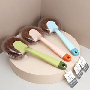Spazzola Ecologica Portatile con Setole di Cocco per Pulizia <span class=keywords><strong>Piatti</strong></span> e Stoviglie in Cucina - Product Image 2