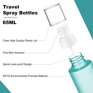 Botellas de Spray de Plástico PET Vacías de 60ml-150ml, Formato Viaje, con Pulverizador Fino, para Dispensar Lociones y Agua - Product Image 2