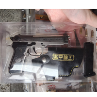 Réplica de Pistola Beretta Alloy Empire, Modelo 1/2.05, Regalo para Niños, Pistola de Juguete No Funcional, Hecha a Mano en Aleación de Zinc, Artículo de Colección