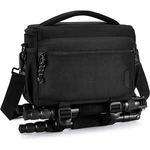 กระเป๋าเป้สะพายหลังกล้อง-DSLR SLR หนังสไตล์วินเทจกระเป๋าเป้สะพายหลังผ้าใบกันน้ำพร้อมแล็ปท็อปขนาด15.6นิ้ว - Product Image 1