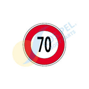 Nouveau COS.PEL. DISQUE DE LIMITE DE VITESSE 70 KM/H Remplacement - Product Image 1