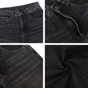 <span class=keywords><strong>Pantaloni</strong></span> <span class=keywords><strong>lunghi</strong></span> Jeans dritti da uomo di alta qualità stile Vintage lavati <span class=keywords><strong>pantaloni</strong></span> Jeans Casual a gamba dritta da uomo di alta qualità - Product Image 4