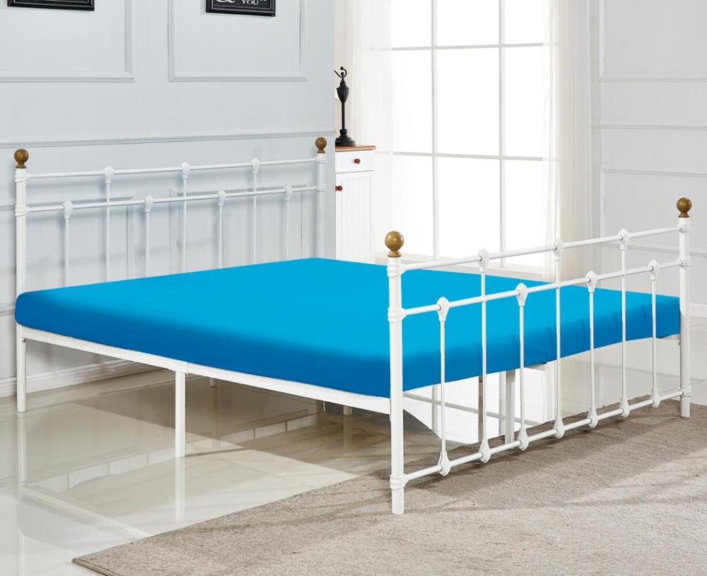 Двухместная металлическая кровать для отеля