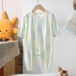 Vestido de una pieza transpirable de manga larga para bebé, traje de gateo para bebé, <span class=keywords><strong>pijama</strong></span> para bebé pequeño - Product Image 5