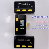 Microphone cravate sans fil Sx66 C 5V USB 115DB Mini carte son d'enregistrement Chargebox Clip de col à distance pour micros de col Enregistrement