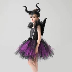 Disfraz de Bruja de Halloween de Alta Calidad para Niñas, Vestido Tutú de Demonio para Actuaciones, Carnaval, Fiestas, Disfraces de Personajes de TV para Princesas - Product Image 4
