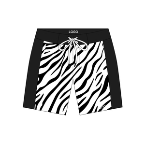 Boardshorts de tela ecológicos personalizados, pantalones cortos de playa de secado rápido elásticos de 4 vías, pantalones cortos de tabla de <span class=keywords><strong>surf</strong></span> para hombres - Product Image 5