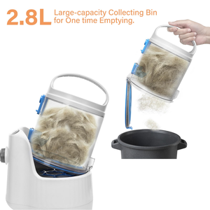 Dog Cat Shaver Trimmer Pet Vacuum Cleaner Clipper Brush Scissors Combs Portable Multifunctional Simple <b>ABS</b> Plastic Pet Beauty - Product Image 5