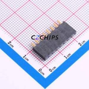 SSW-108-01-G-S Pin Socket Through hole Component (THT),P=2.54mm Connector 2.54mm Through Hole Single Row 8P - Product Image 1