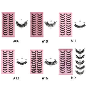 D-Curl Wimpern, Flauschige Seidenwimpern, Natürliche Schwung-Streifenwimpern, Komfortabler Tragekomfort, 3D Faux-Mink-Wimpern - Product Image 2