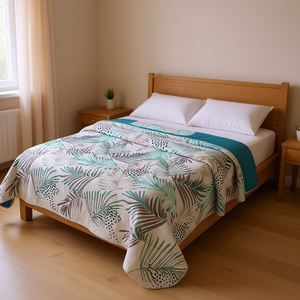 Cubrecama Creta Estampado de Poliéster, Diseño Moderno, Ultraligero, Tamaño Individual - Product Image 2