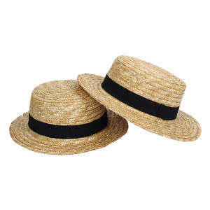 <span class=keywords><strong>หมวก</strong></span>สานปีกกว้างทรงแบน สำหรับผู้ชายและผู้หญิง ทำจากฟางข้าวสาลี เหมาะสำหรับกิจกรรมกลางแจ้ง ป้องกันแสงแดด - Product Image 2
