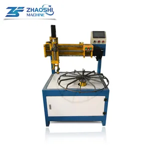 automatic fan net cover spiral coiling industrial fan guard machine fan guard wire winding machine