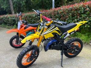 Minimoto Todoterreno de Gasolina de 49cc y 2 Tiempos para Niños, Motocross, Nueva Minimoto de Aventura, 40-60km/h - Product Image 1