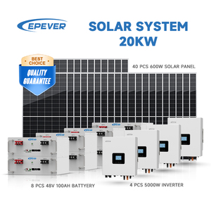 Système d'énergie solaire domestique <span class=keywords><strong>EPEVER</strong></span> <span class=keywords><strong>5KW</strong></span> 10KW 15KW 20KW avec panneaux solaires, onduleur et batterie Lifepo4 pour le stockage d'énergie domestique - Product Image 1