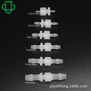 Raccord Luer en plastique blanc PP JU PlasFitting, connecteur à visser avec filetage interne et externe, accessoire pour tuyauterie de fluides médicaux - Product Image 3