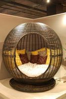 Lit de repos en rotin naturel moderne GGlobal pour hôtel et salle à manger, mobilier d'extérieur, Guangdong, Chine