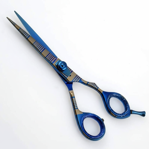 MACLURA profesional 4Cr13 Acero inoxidable Pet Trimmer tijeras de adelgazamiento conjunto de tijeras de belleza tornillo ajustable mango de goma - Product Image 1
