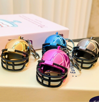 Mini Casque de Rugby Créatif Personnalisé, Petit Casque Américain, Porte-clés 3D, Cadeau, Vente en Gros