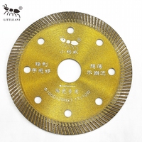 LITTLE ANT Factory Turbo Lame diamantée à coupe rapide de 4 pouces (105 mm) pour la découpe de pierre artificielle, de céramique et de carreaux de porcelaine