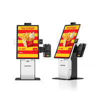 Kiosques de commande en libre-service de 15,6 pouces pour restaurants, avec système Android 11, affichage numérique du menu sur table, machine de commande automatique