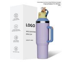 Thermos isotherme en acier inoxydable 40 oz au design élégant, sans BPA, avec logo personnalisé pour adaptateur de tasse de voiture