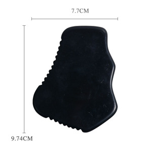 HZ Crystal Crafts Natural Green Jade Stone Guasha Facial Skincare Scraper Logotipo personalizado Body Face Massage <span class=keywords><strong>Jadeite</strong></span> <span class=keywords><strong>Gua</strong></span> <span class=keywords><strong>Sha</strong></span> Tool - Product Image 2