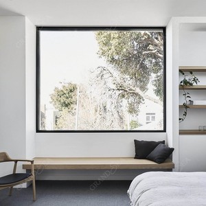 Fenêtre panoramique à double vitrage à prix avantageux, grande fenêtre fixe du sol au plafond pour villa - Product Image 2