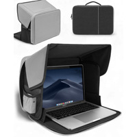 Housse de protection solaire pliable pour ordinateur portable, sacoche tout-en-un portable pour le travail en extérieur, protection d'écran pour ordinateur portable