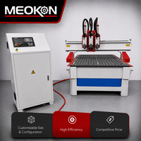 Enrutador CNC de Madera de 3 Procesos 1325 |   Máquina de Tallado CNC Multihusillo para Puertas de Gabinetes Personalizadas y Muebles de Panel