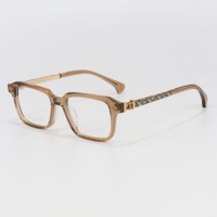 Fabricant du Guangdong – Montures de lunettes optiques en acétate noir à branches épaisses pour hommes et femmes, conçues par des designers, lunettes d'ordinateur et médicales personnalisables