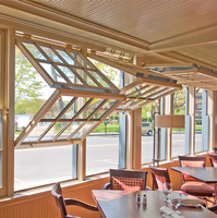 Porte pliante verticale en aluminium et fenêtre à pousser Fenêtres en aluminium Fenêtre pliante verticale