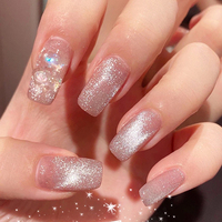 Ongles décoratifs design personnalisé, ongles acryliques de jeune femme, ongles longs, fournisseur de ballerine