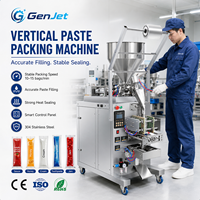 Machine d'emballage verticale pour liquides, équipement automatique de remplissage et de scellage pour la production de sachets de sauce, miel, confiture, crème, ketchup