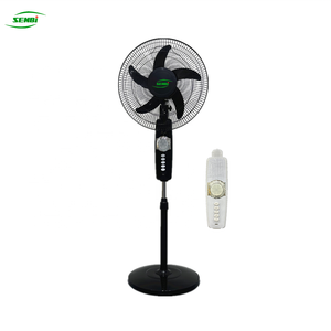 Ventiladores de Pie Silenciosos de 16'' con Iluminación, 12v Dc, Energía Solar, de 18 Pulgadas para el Hogar, para el Verano - Product Image 1