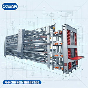 Equipo de Cría de Aves de Corral, Jaula para Pollos de Engorde, Solución Completa con Sistema Automático de Alimentación, Bebederos y Recolección de Huevos - Product Image 1