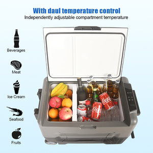 Réfrigérateur portable à compresseur double zone 12V 24V 100-240V, glacière électrique de camping, mini-réfrigérateur de voiture - Product Image 4