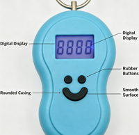 Balance de pêche en forme de gourde avec écran LCD numérique 40kg/10g, balance portable pour peser les valises ou le poisson
