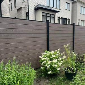 Bên Ngoài Hàng Rào Nhôm Ngoài Trời Riêng Tư Hàng Rào Nhà Trang Trí Gỗ Nhựa Composite Bảng Điều Chỉnh WPC Hàng Rào Bảng Điều Chỉnh Ốp Set - Product Image 4