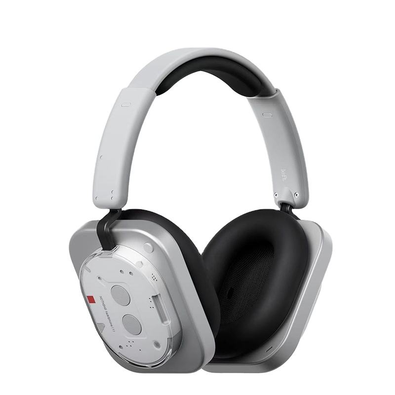 Nothing Ear (1) Wireless ANC Headphones with 40mm Dynamic Driver, Hi-Res Audio, LDAC/AAC/SBC Support, 80H Battery, Fast Charging, Transparent Design for PC Mobile - Black/White / سماعات Nothing Ear (1) اللاسلكية مع عزل الضوضاء النشط، مشغل 40 ملم ديناميكي، صوت عالي الدقة، دعم LDAC/AAC/SBC، بطارية 80 ساعة، شحن سريع، تصميم شفاف لأجهزة الكمبيوتر والجوال - أسود/أبيض