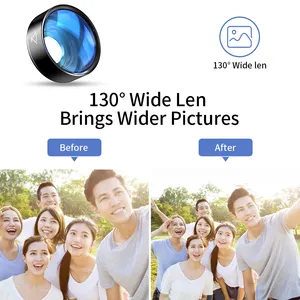 2 en 1 hd teléfono móvil universal camara lente teléfono inteligente Cámara de ángulo ancho lente macro kits de lentes para teléfono lentes para celular