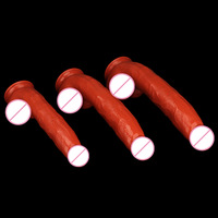 Europa Estados Unidos Dongguan 41*72cm Súper Largo y Grueso de PVC de Simulación, Juguete Anal de Pene Falso Grande, Dildo de Crisantemo Posterior
