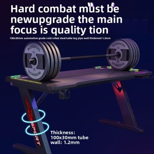 Escritorio de <span class=keywords><strong>Ordenador</strong></span> Motorizado de Altura Ajustable de Alta Calidad y Gran Venta, Mesa de Gaming Eléctrica para PC con LED - Product Image 5