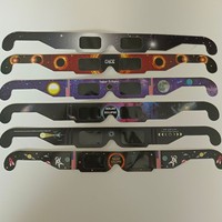 Lunettes personnalisées en papier pour l'éclipse solaire totale 2026, lunettes de vision carrées pour l'éclipse solaire, monture intégrale, résistantes aux UV, UV400, certifiées CE ISO