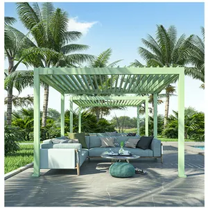 Großer Pavillon im Gartenzelt im Freien Zeltzelt und moderner Solar-Pop-Up-Pavillon 1,5 m × 1,5 m Pavillon 12 × 16