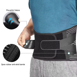 Ceinture de soutien lombaire AOFIT réglable, respirante, noire, à double compression, <span class=keywords><strong>pour</strong></span> le sport et l'usage quotidien - Product Image 2