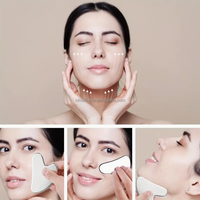 Outil de lifting facial Gua Sha en acier inoxydable