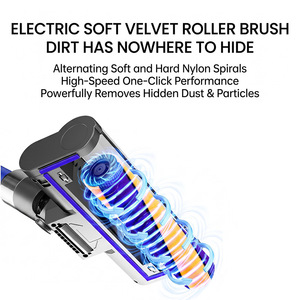 Tête de brosse électrique pour sols, compatible avec les aspirateurs sans fil <span class=keywords><strong>Dyson</strong></span> V7 V8 V10 V11, pour tapis et sols durs - Product Image 4